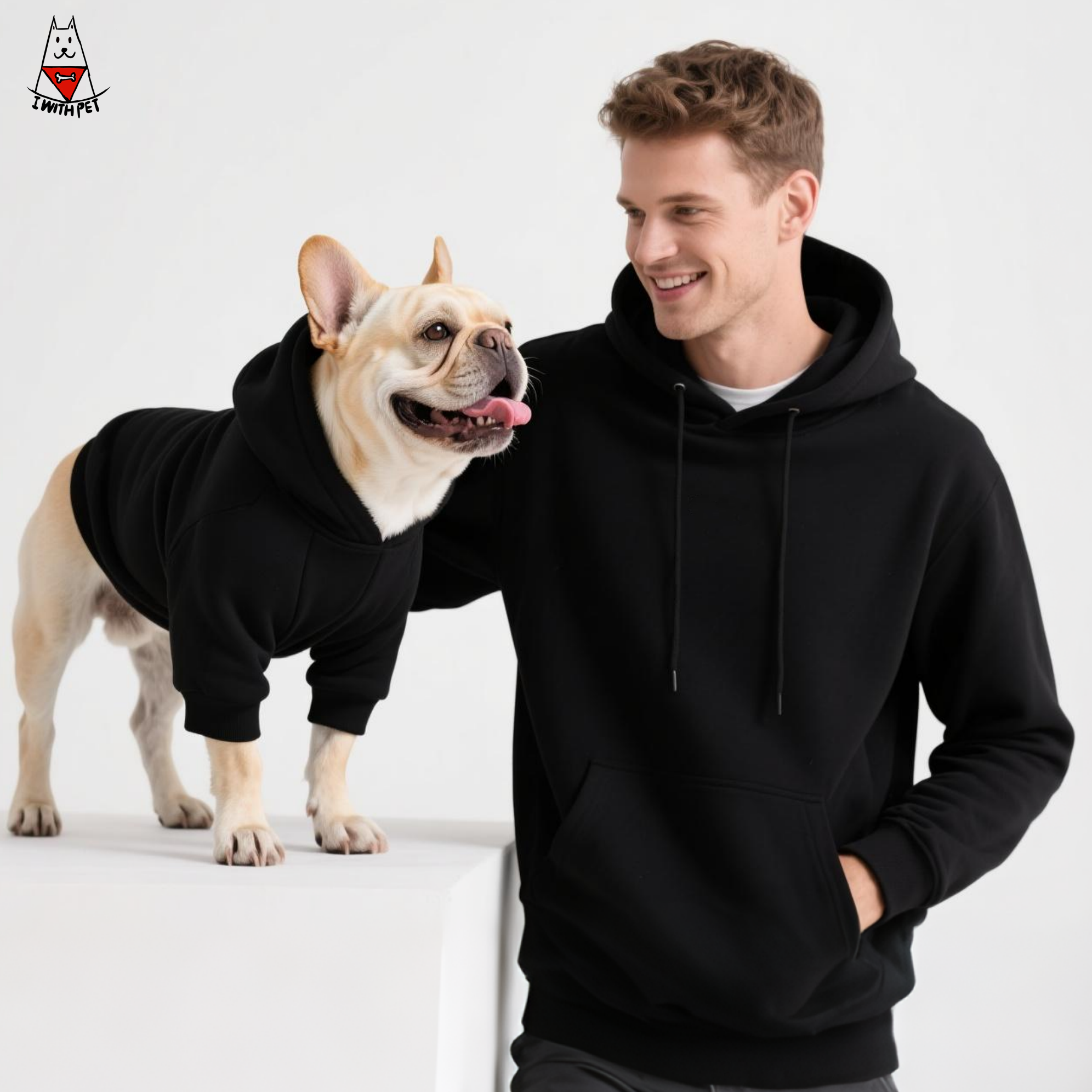 Solid Back Matching Hoodie